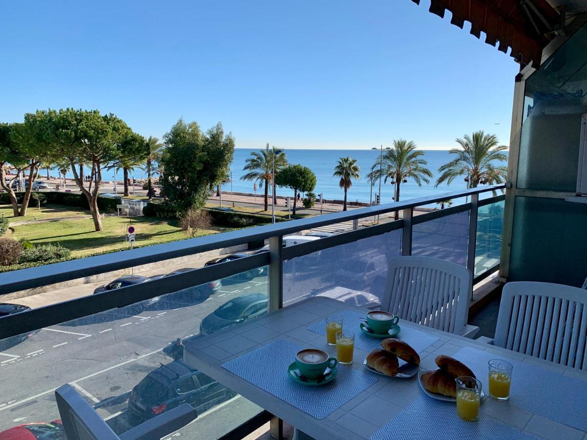 Studio F1 Vue Mer A 30M Des Plages Cagnes-sur-Mer Dış mekan fotoğraf